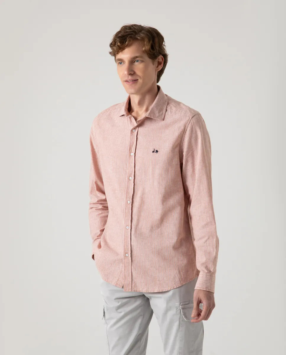 Camisa Raya Vertical Li-Co Teja | SCOTTA