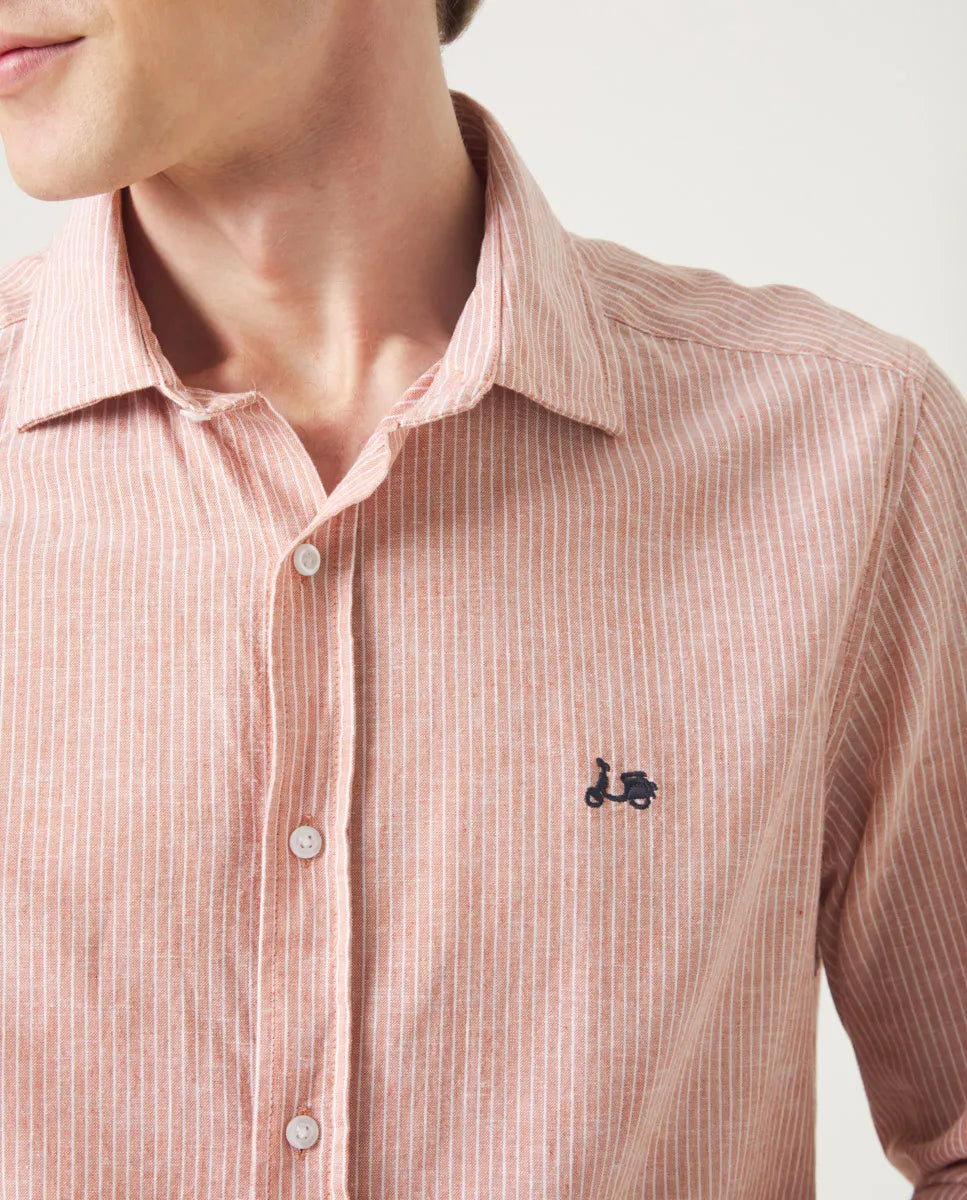 Camisa Raya Vertical Li-Co Teja | SCOTTA