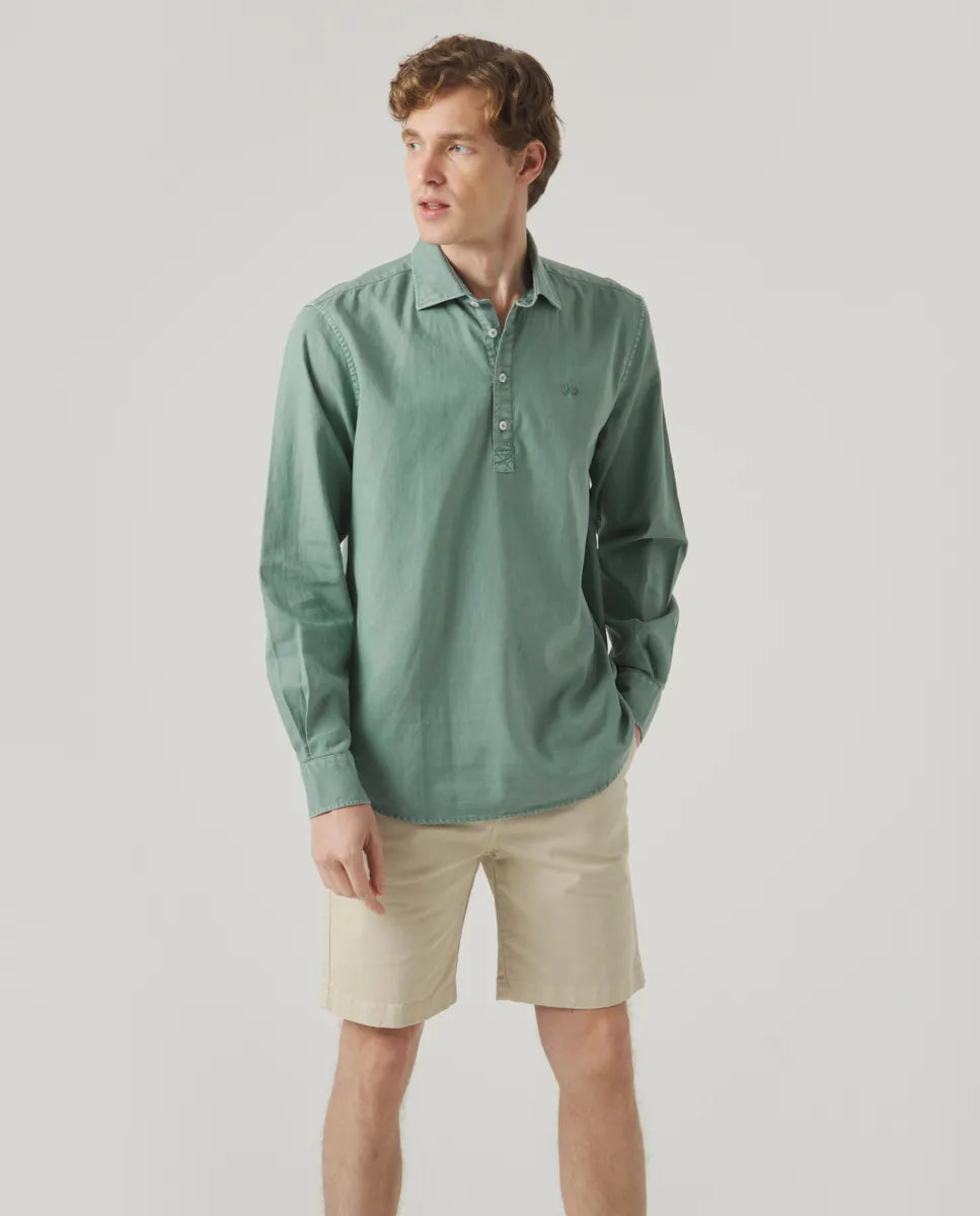 Camisa Polera Lissome Li-Co Océano | SCOTTA
