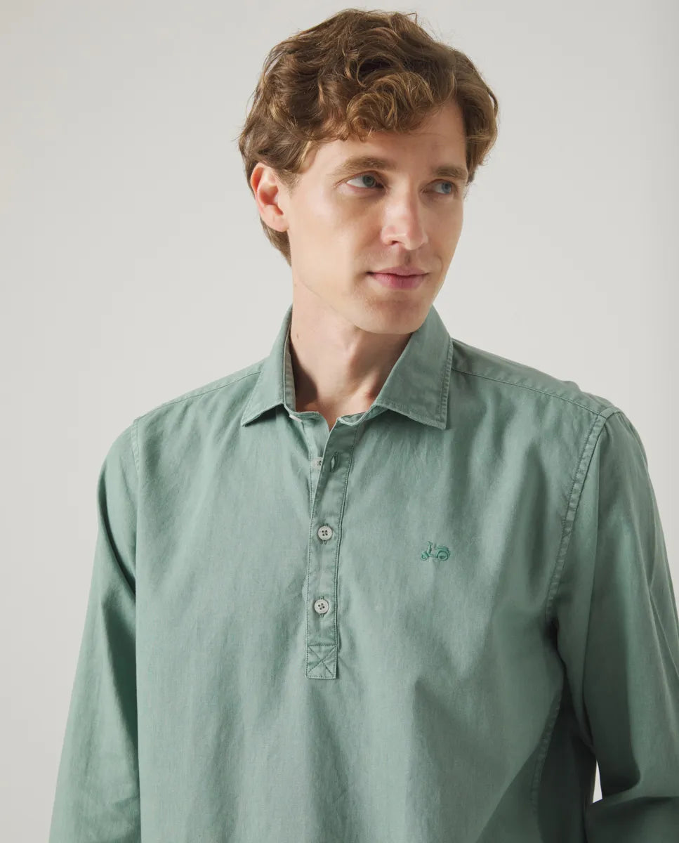 Camisa Polera Lissome Li-Co Océano | SCOTTA