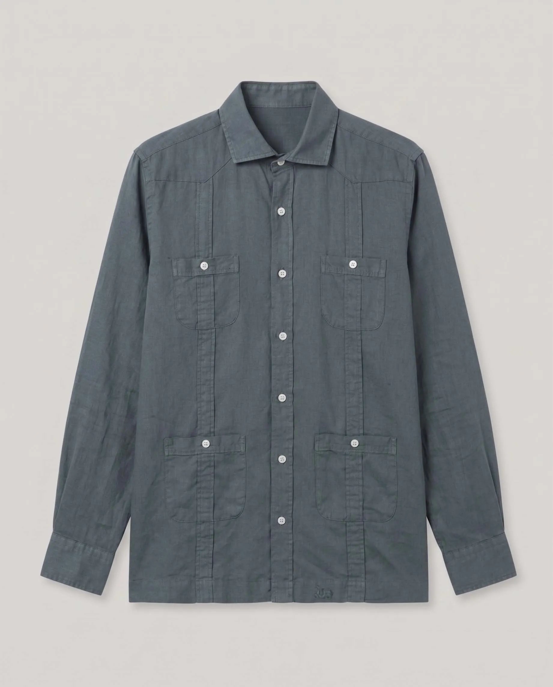 Camisa Guayabera Li-Co Marino | SCOTTA