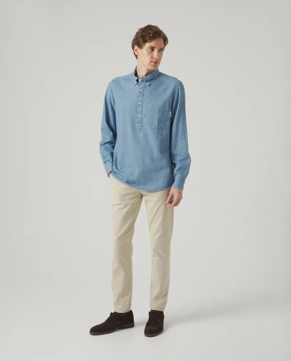 Camisa Polera Pocket Denim