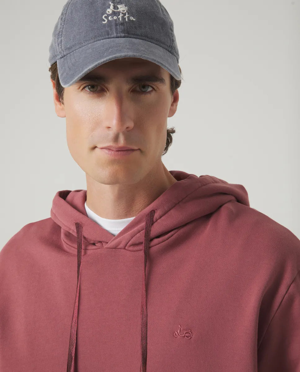 Sudadera Hoodie Burdeos