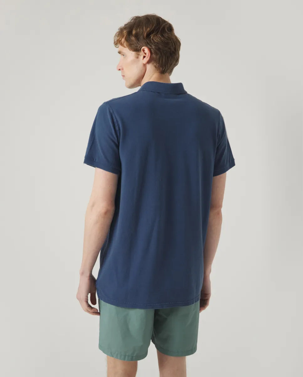 Polo Garment Azul Marinho