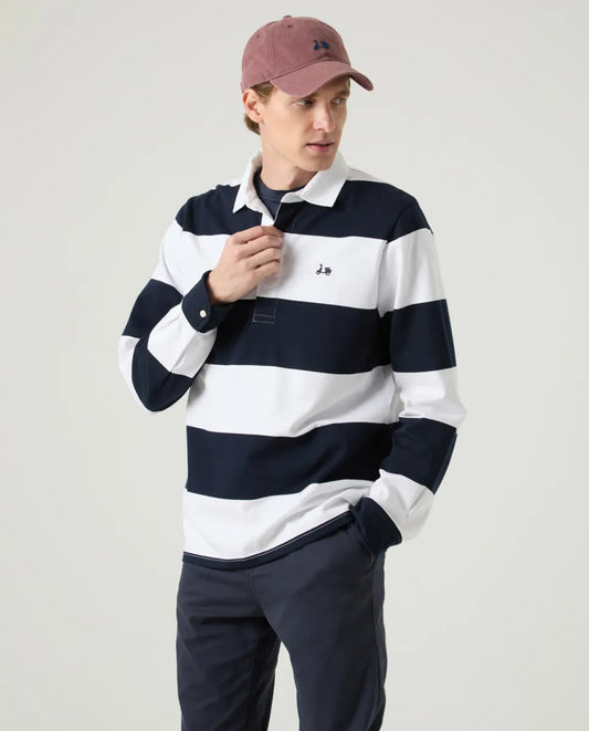 Polo James Stripes Marino