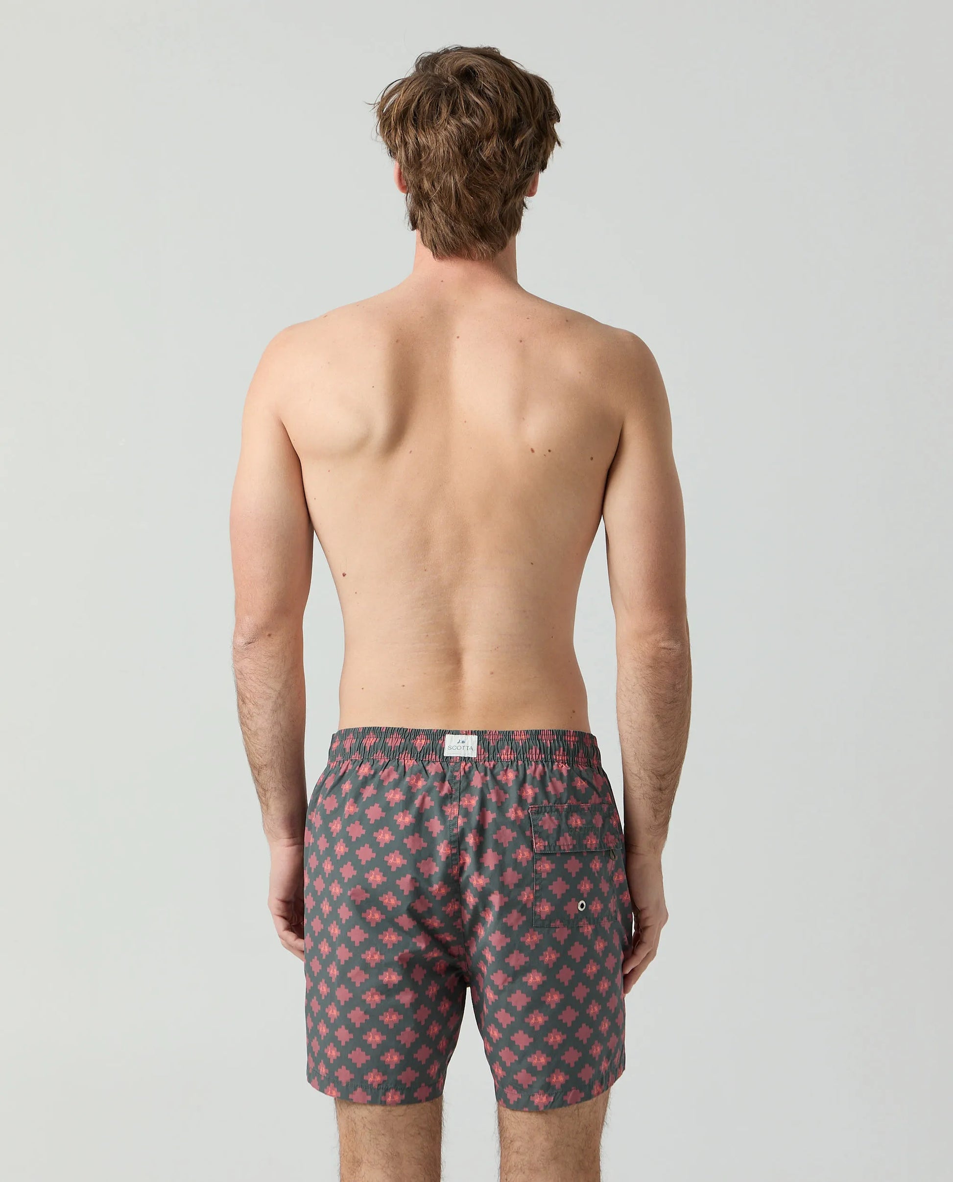 Bañador Logo Geometric Khaki | SCOTTA