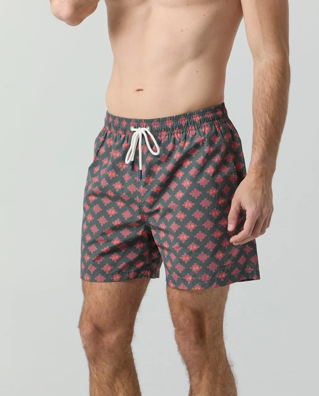 Bañador Logo Geometric Khaki | SCOTTA