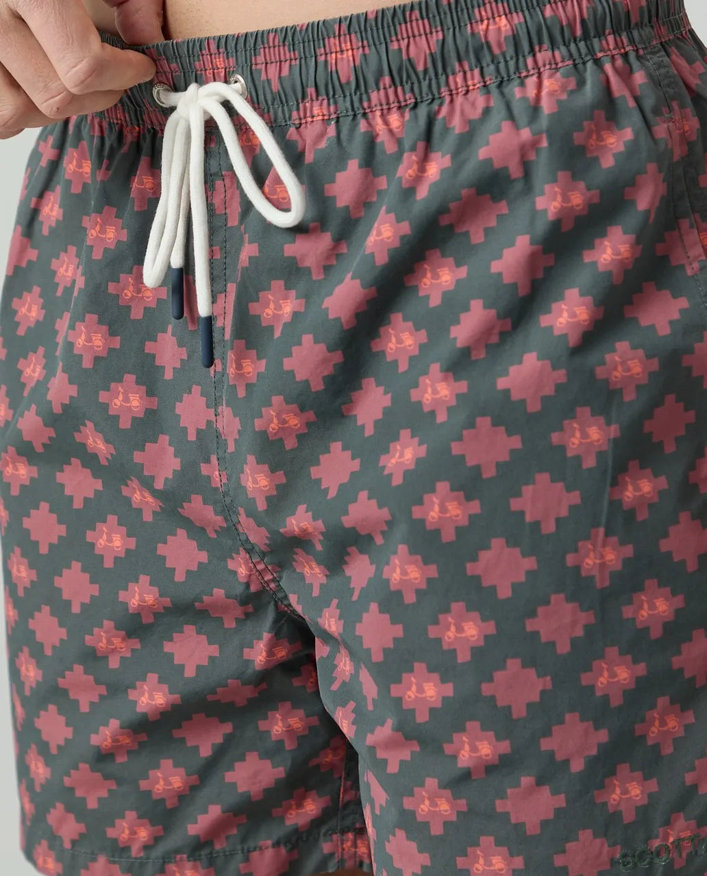 Bañador Logo Geometric Khaki | SCOTTA