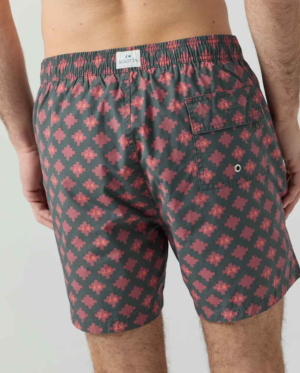 Bañador Logo Geometric Khaki | SCOTTA