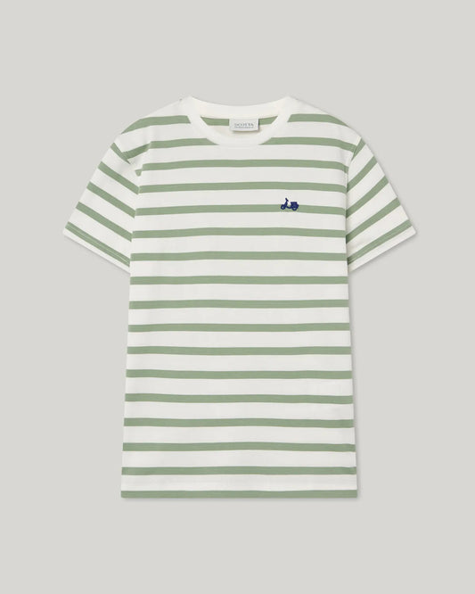 Camiseta Niño Rayas Khaki | SCOTTA