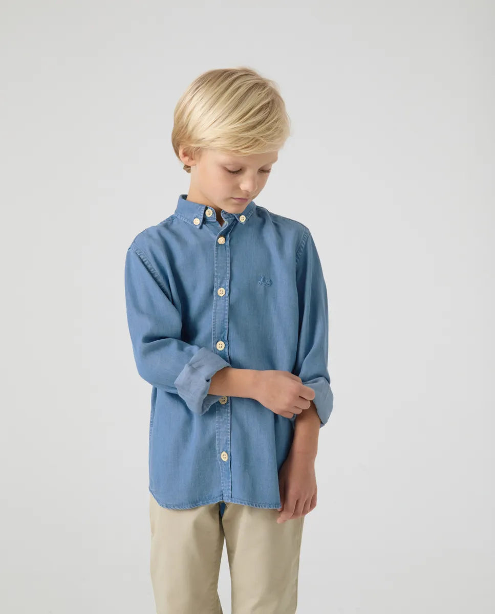 Camisa niño vaquera