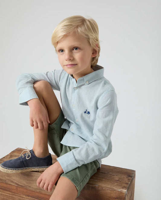 Camisa Niño Gallo Li-Co Verde Agua