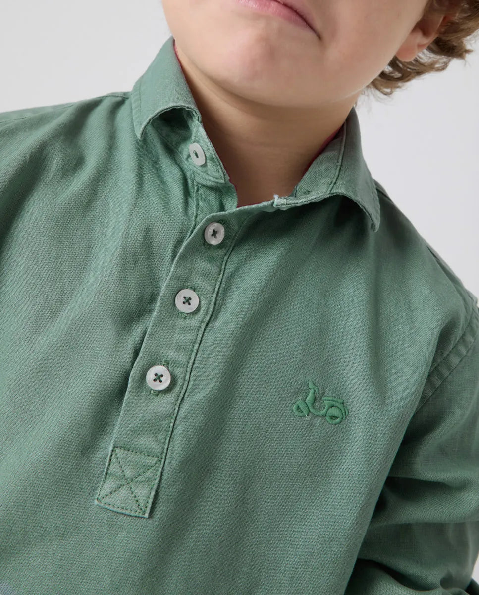 Camisa Niño Polera Lissome Li-Co Océano | SCOTTA