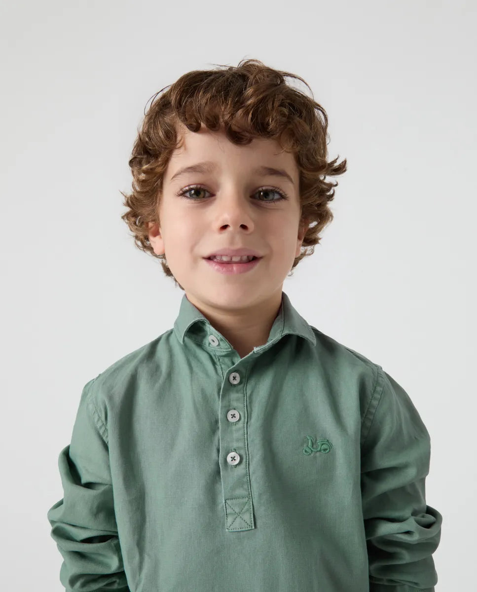 Camisa Niño Polera Lissome Li-Co Océano | SCOTTA