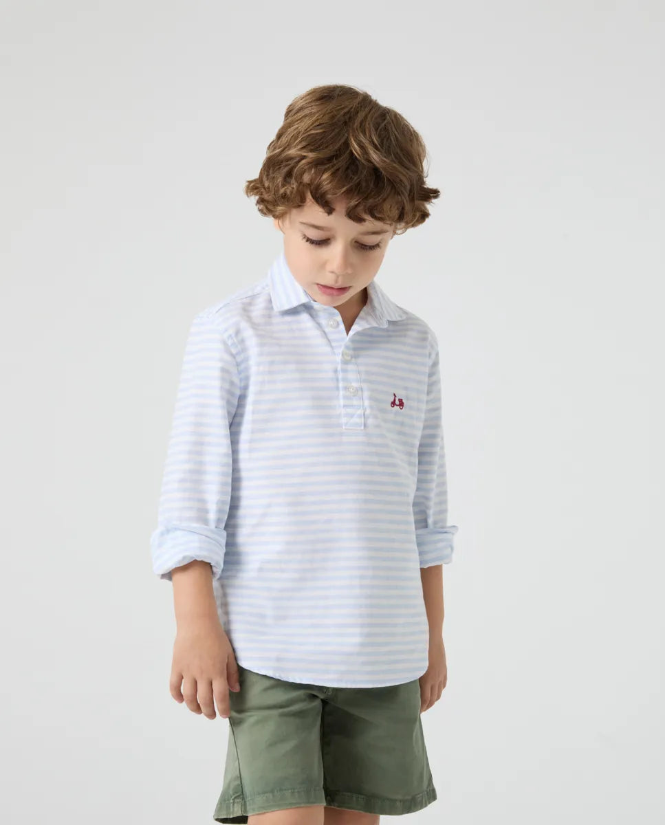 Camisa de niño polera rayas
