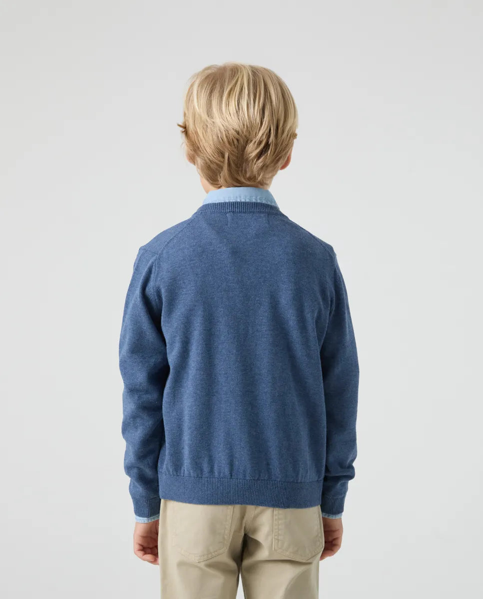 Jersey Niño Classic V Neck Cotton Denim