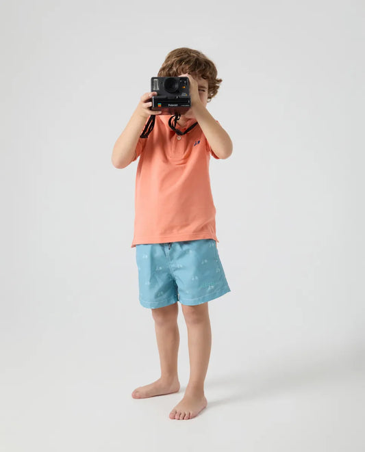 Bañador Niño Logo Verde Grisáceo | SCOTTA