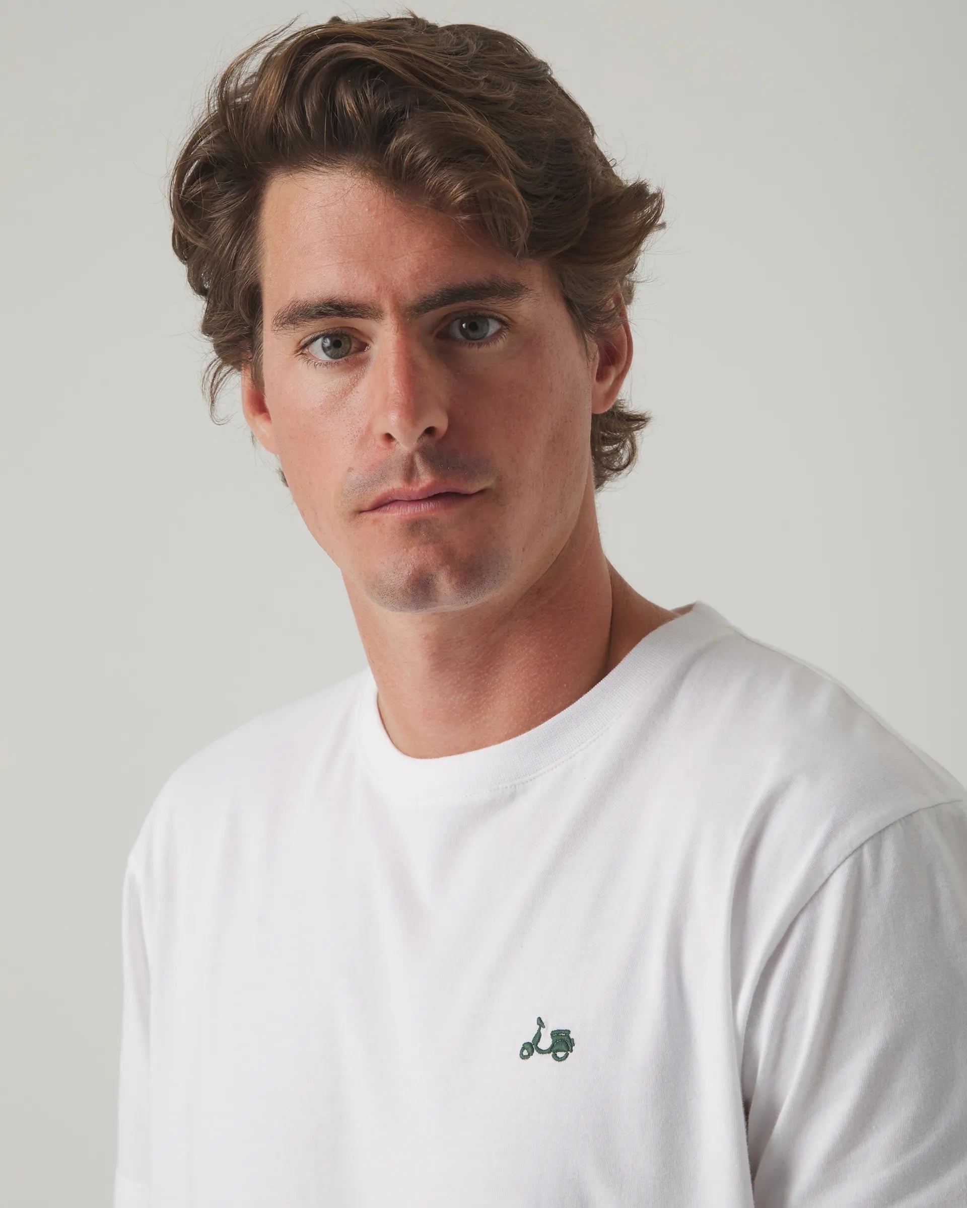 Camiseta con gráfico blanca