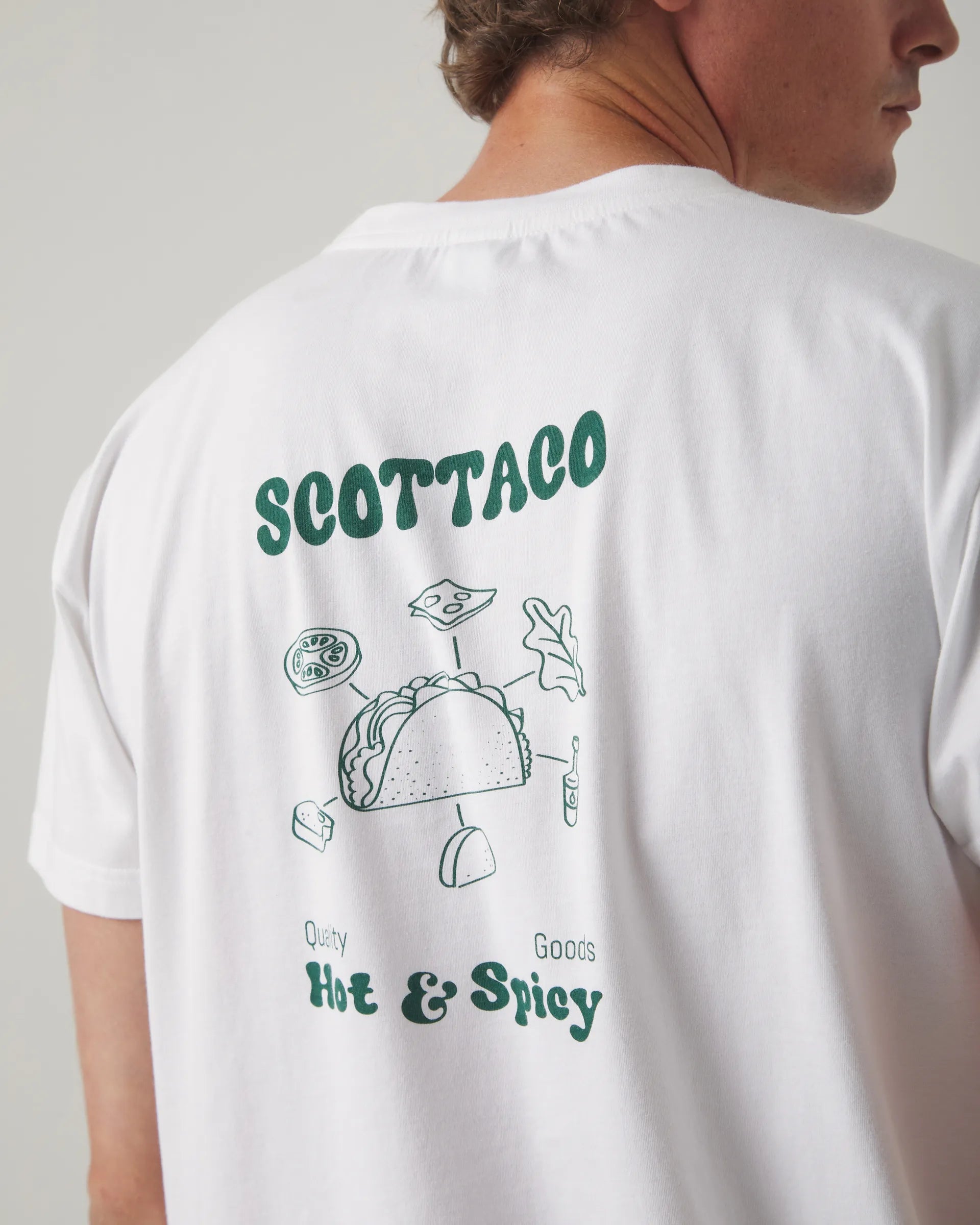 Camiseta con gráfico blanca
