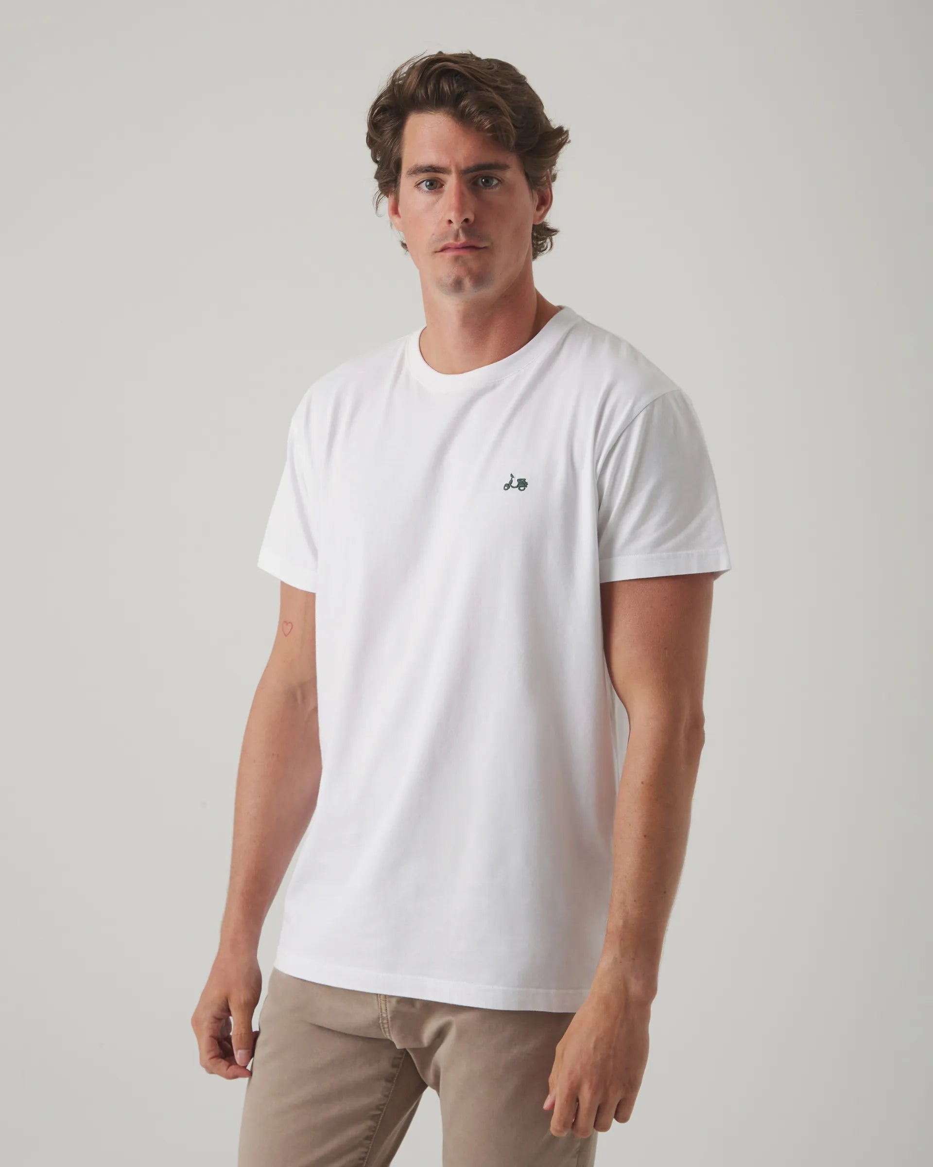 Camiseta con gráfico blanca