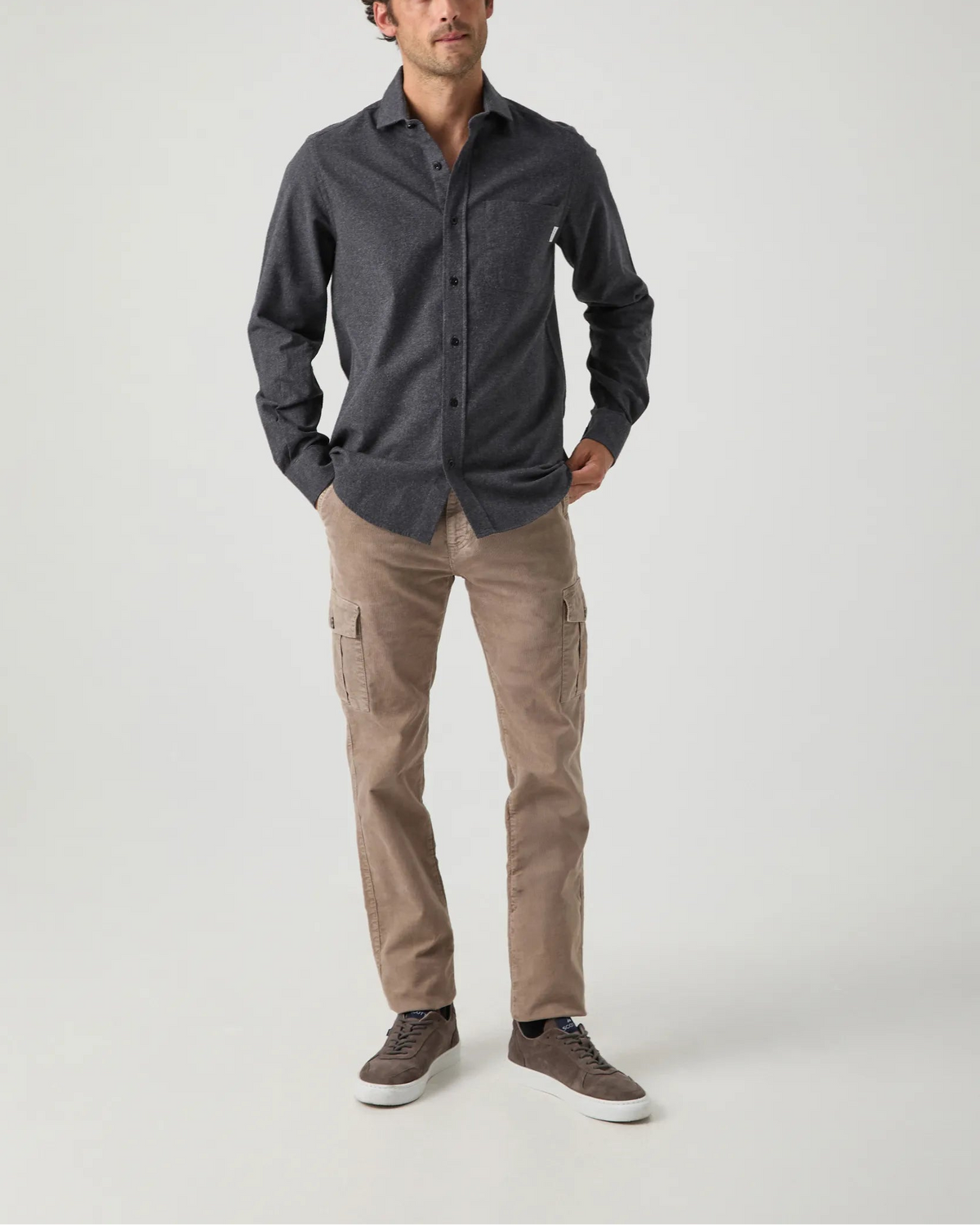 Camisa Urban Pocket Gris Oscuro | SCOTTA