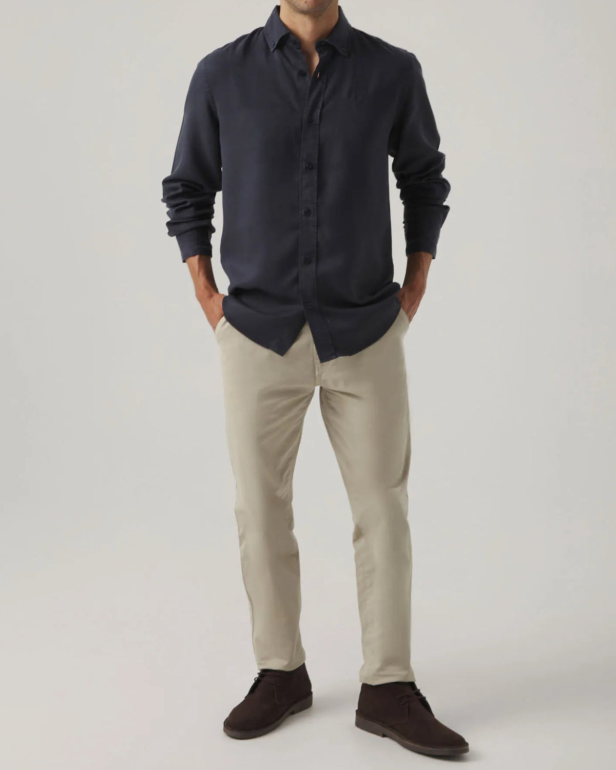 Camisa Forest Tencel Marino | SCOTTA