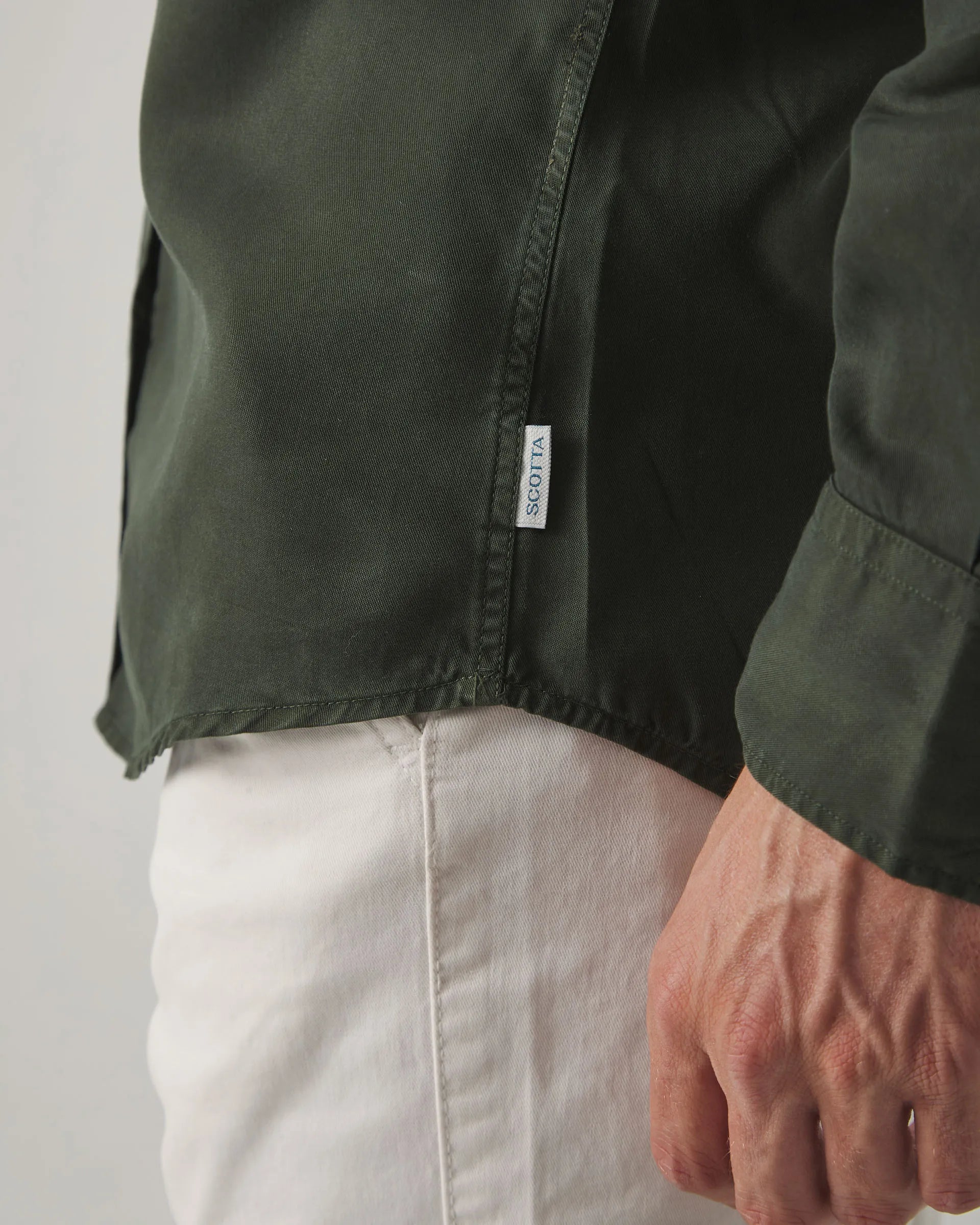 Camisa Forest Tencel Verde Oscuro