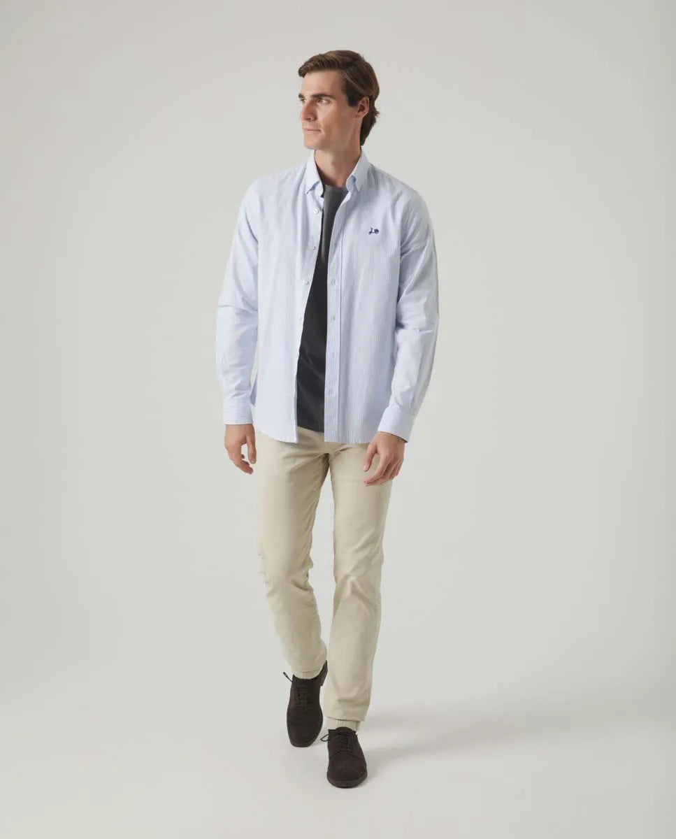 Camisa Oxford Classic Rayas Azules