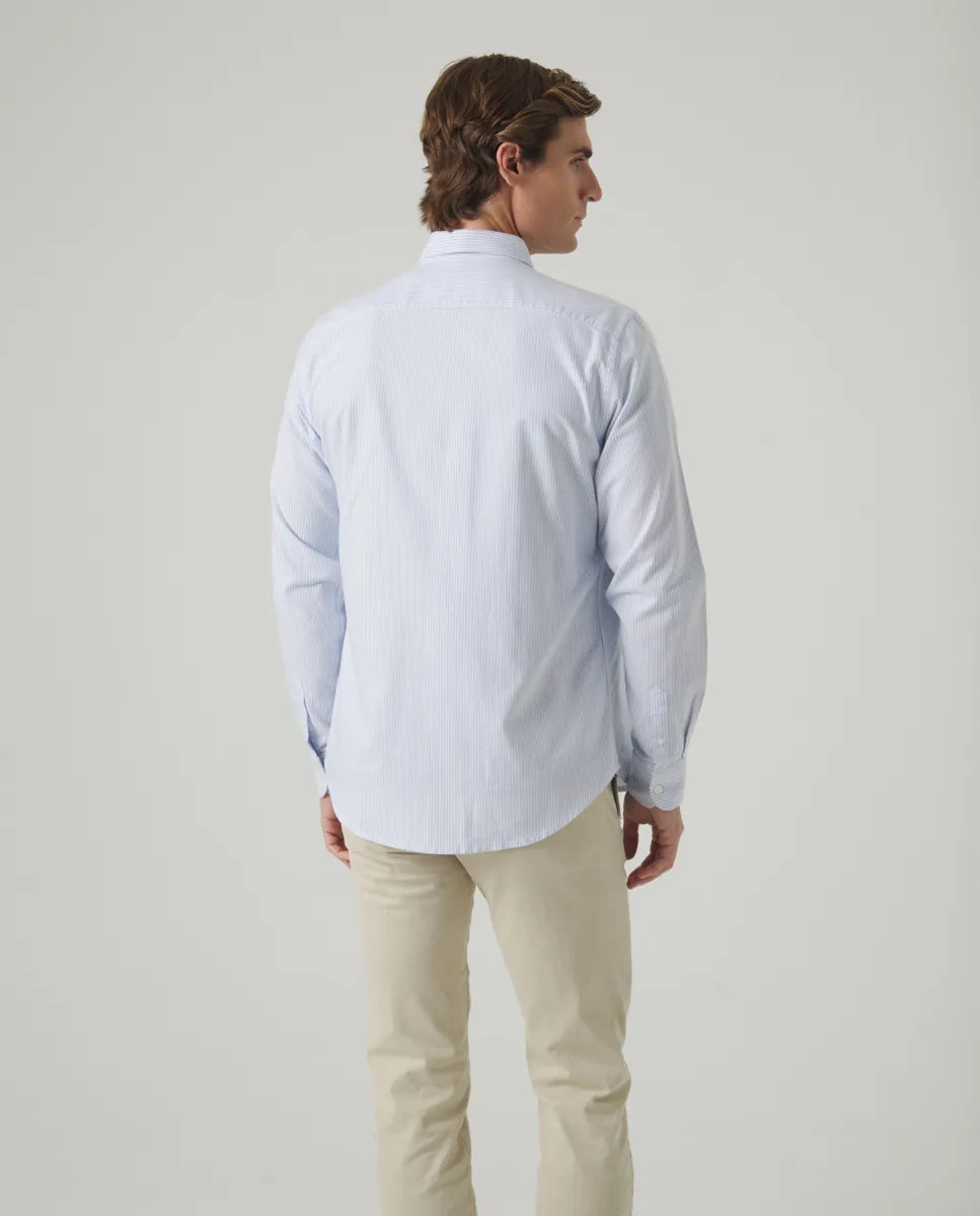 Camisa Oxford Classic Rayas Azules