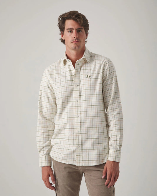 Camisa de cuadros con logo