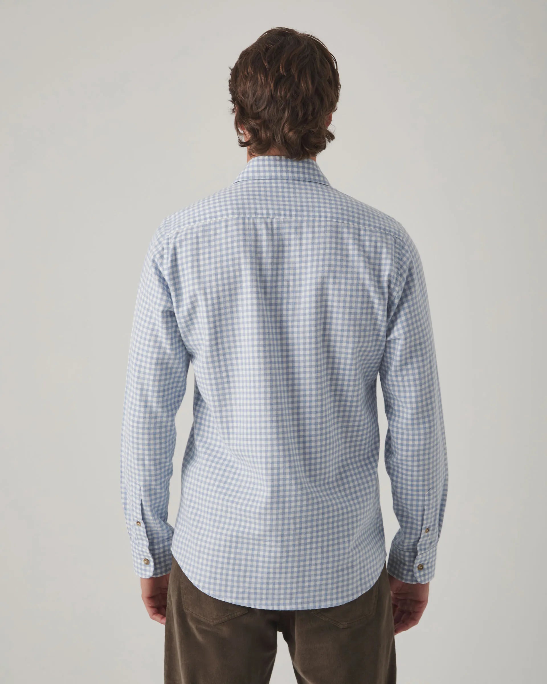 Camisa Vichy Rustic Celeste
