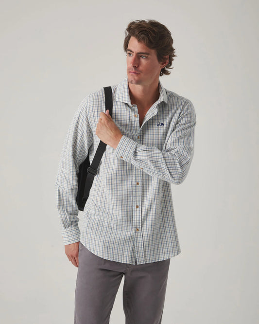 Camisa de cuadros en azul