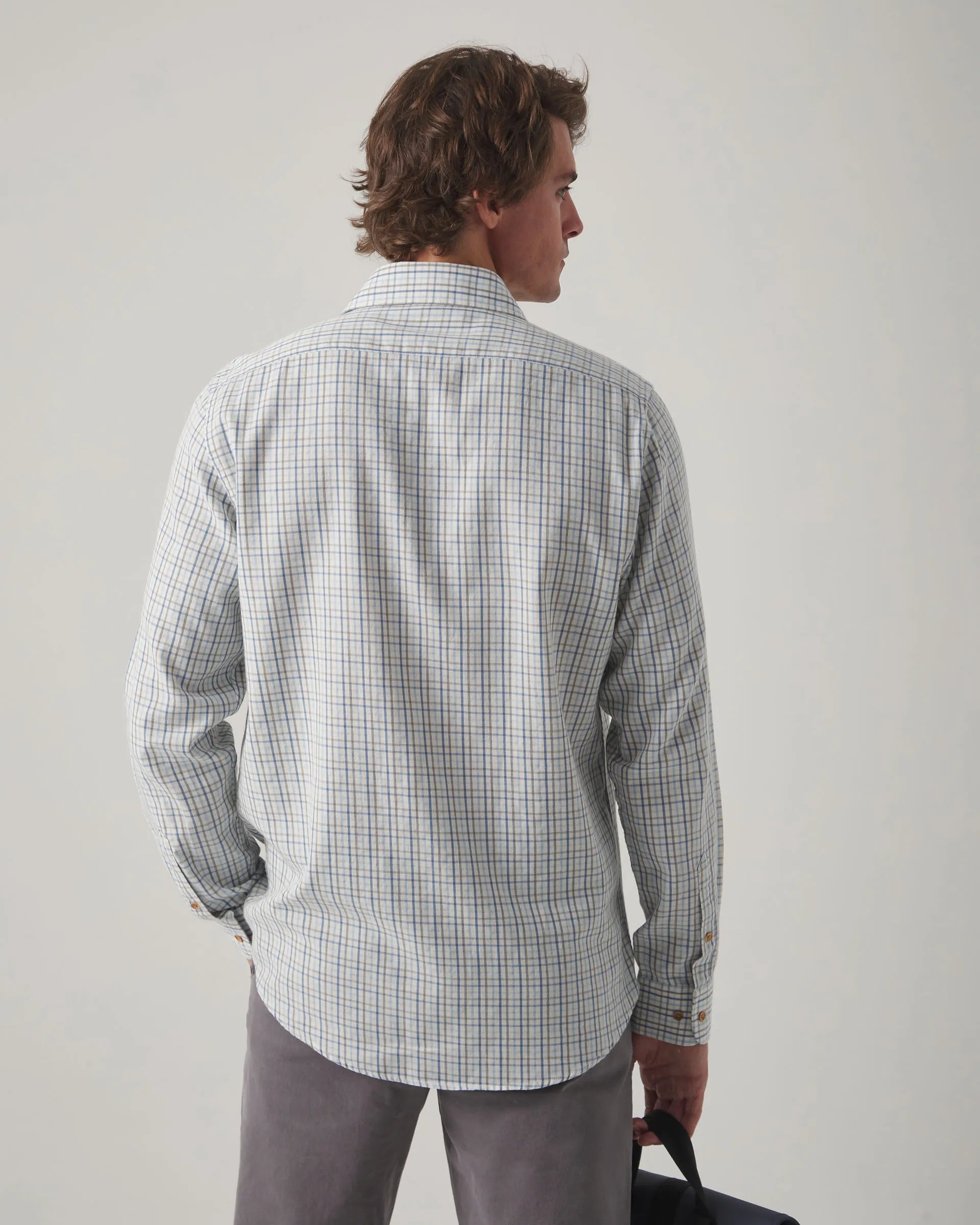 Camisa de cuadros en azul