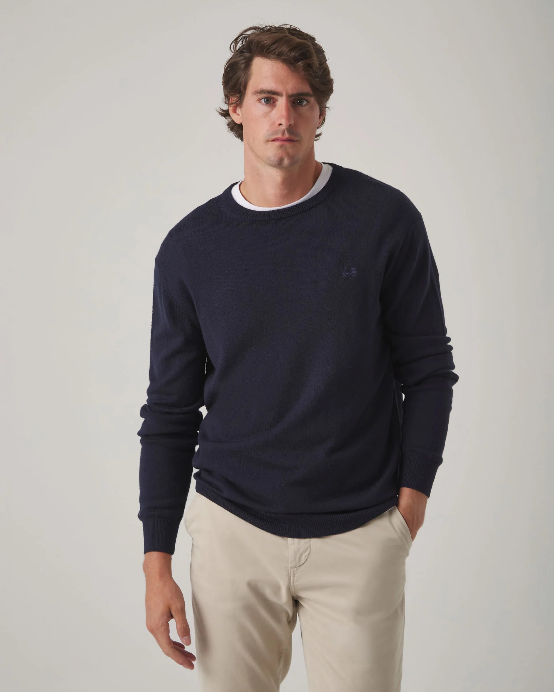 Jersey liso marino