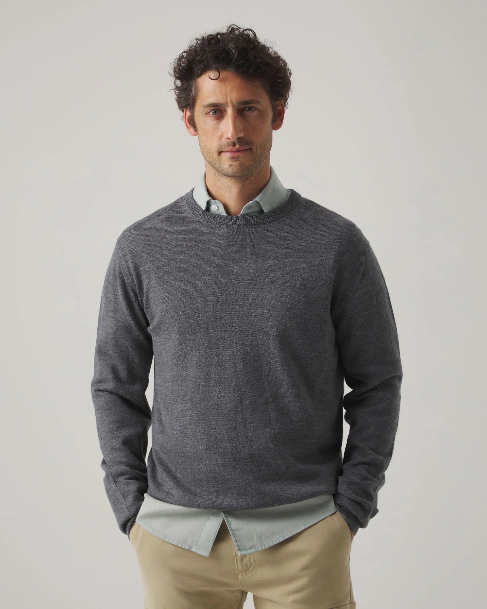 Jersey liso gris