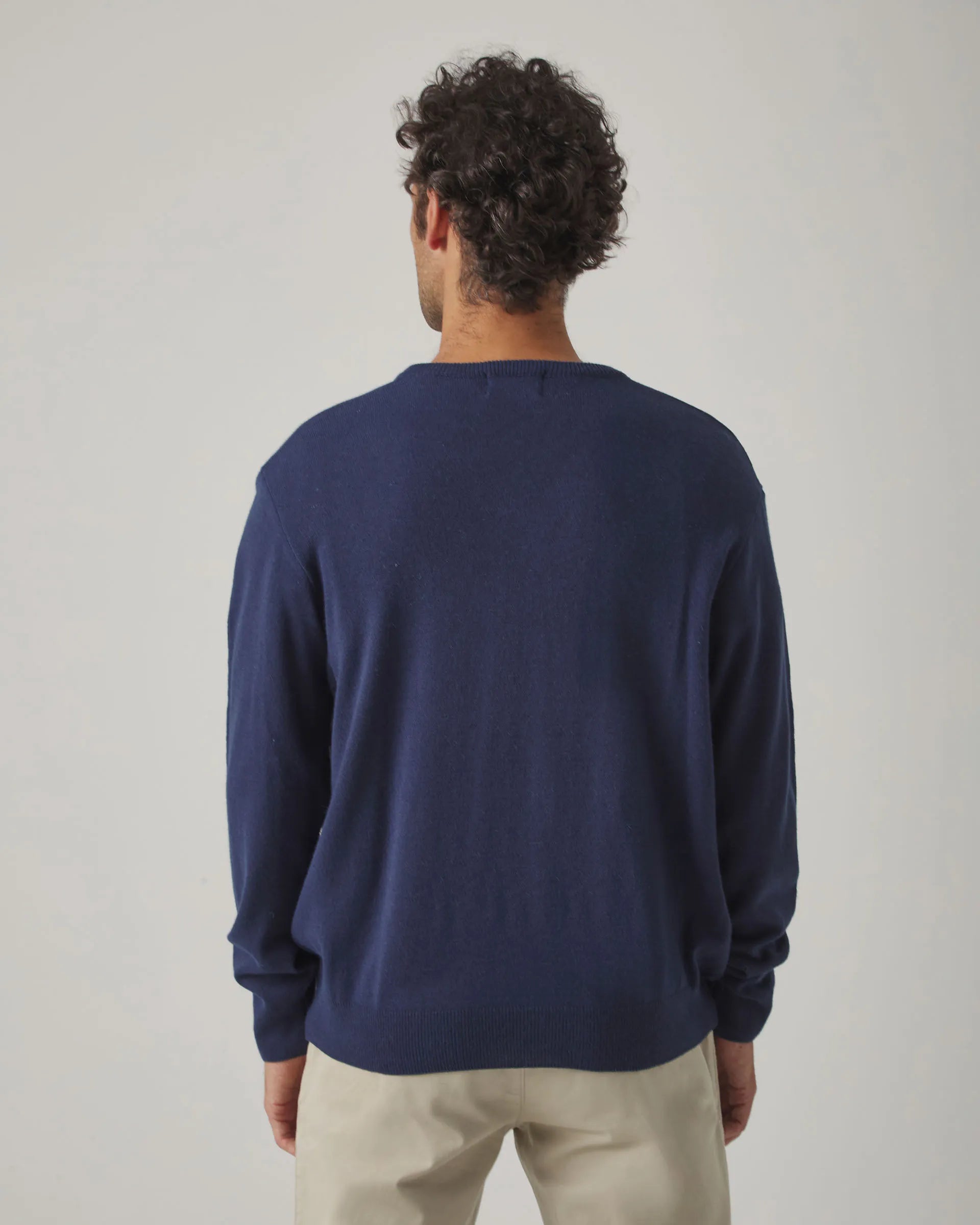 Jersey liso en azul marino 