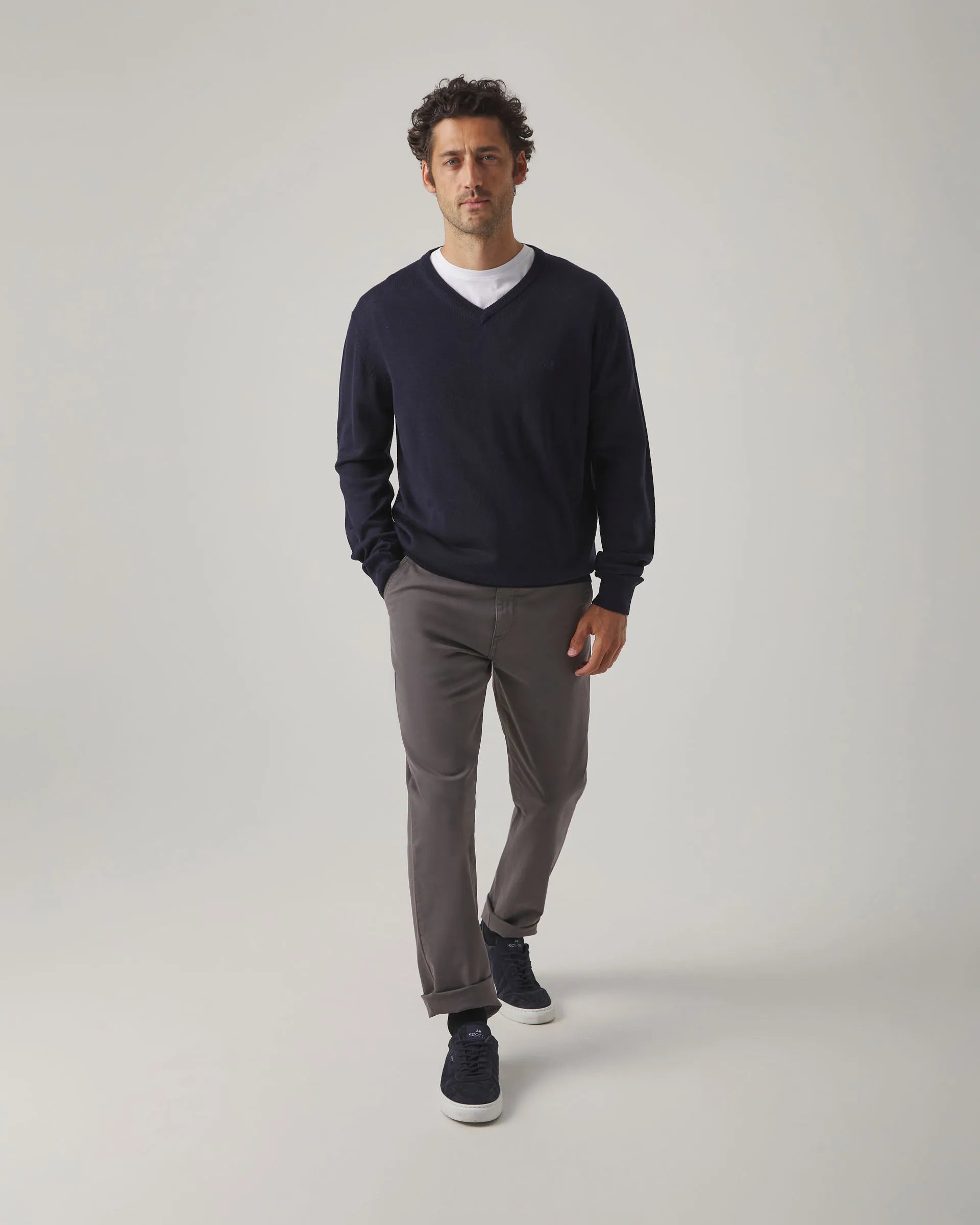 Jersey liso en marino