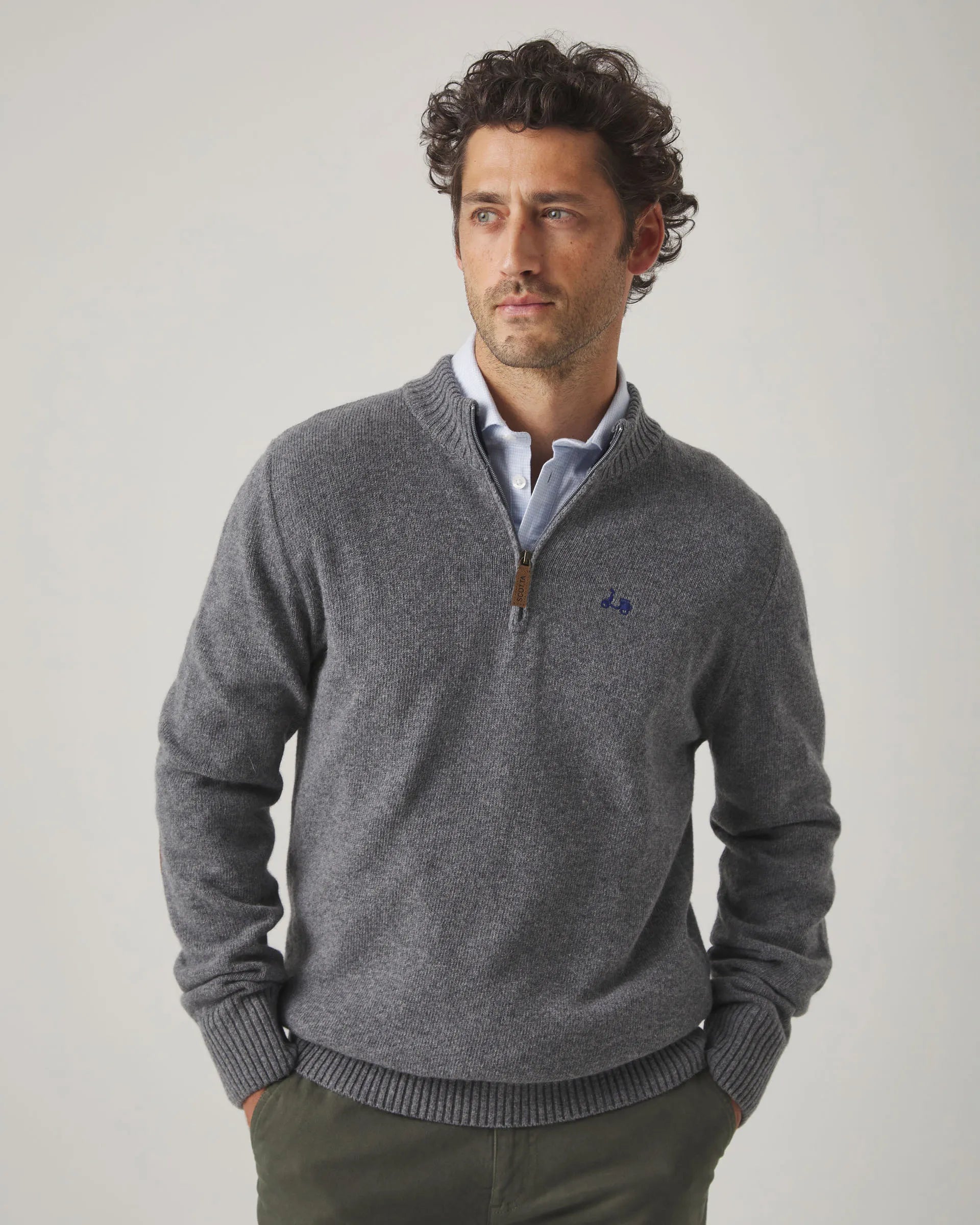 Jersey Zip Gris