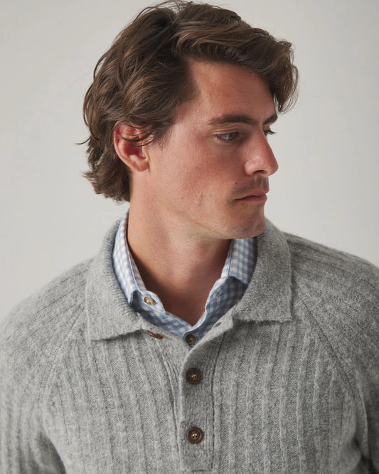 Jersey Polo Ranglán Gris | SCOTTA