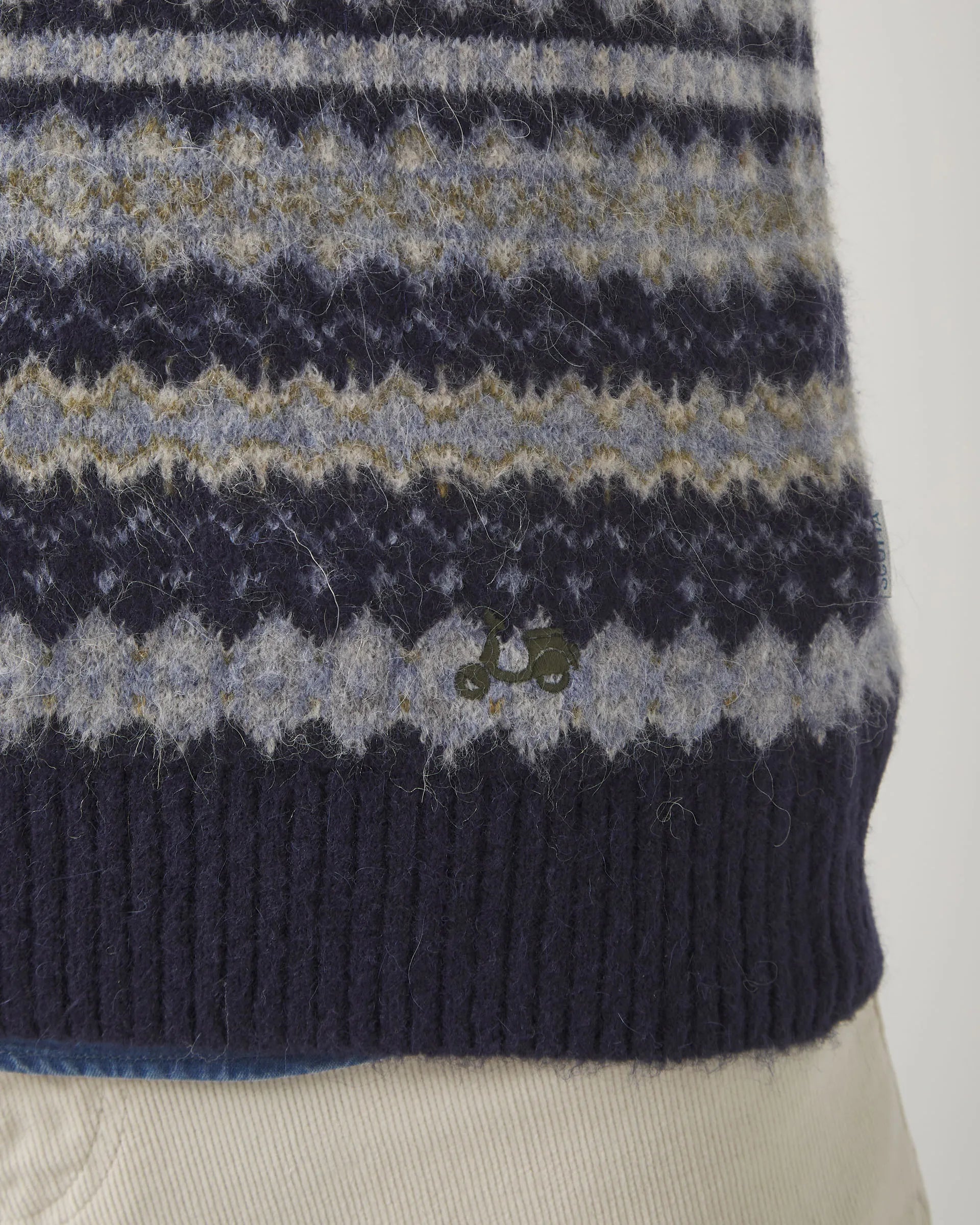 Jersey con estampado azul marino