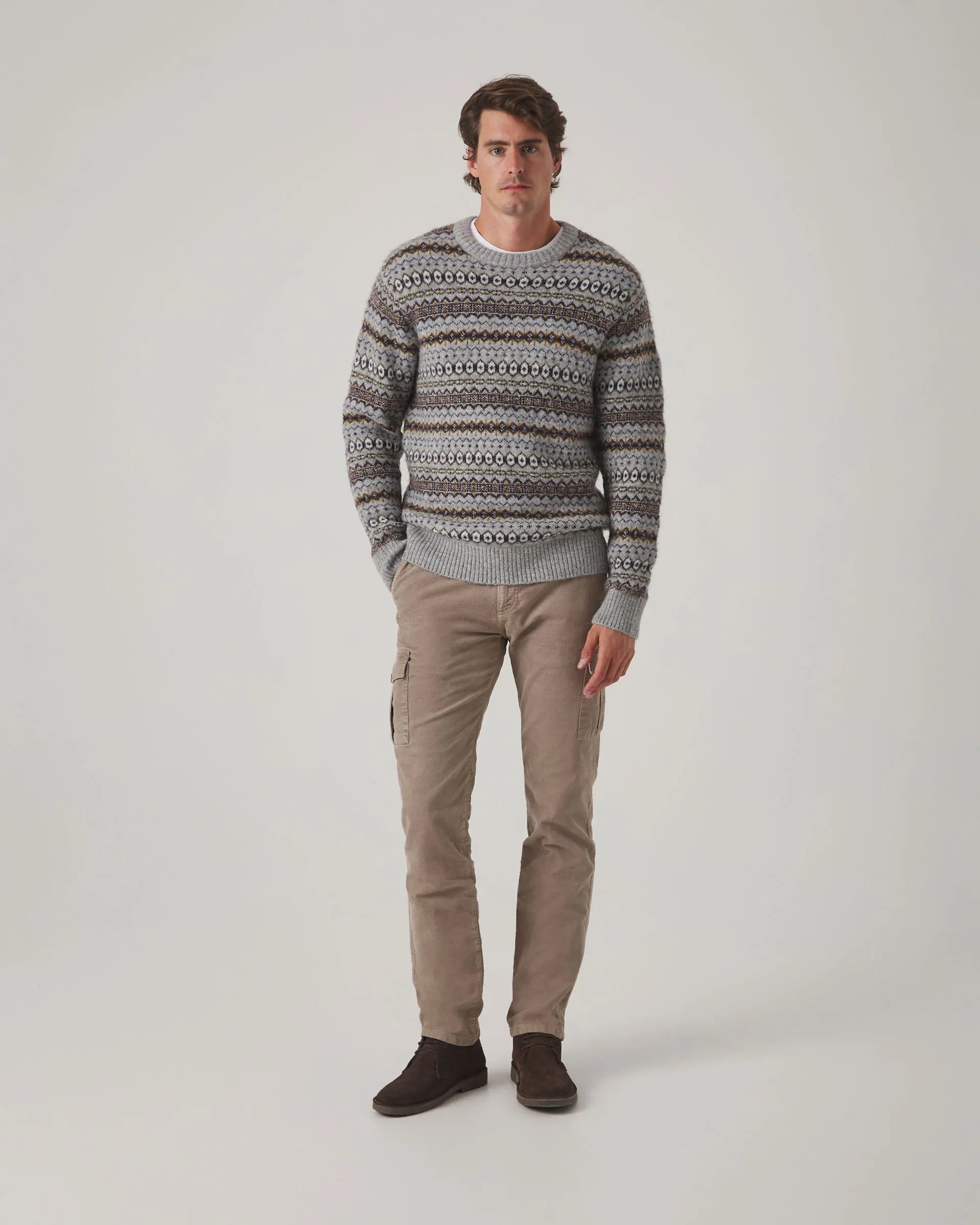 Jersey con estampado gris