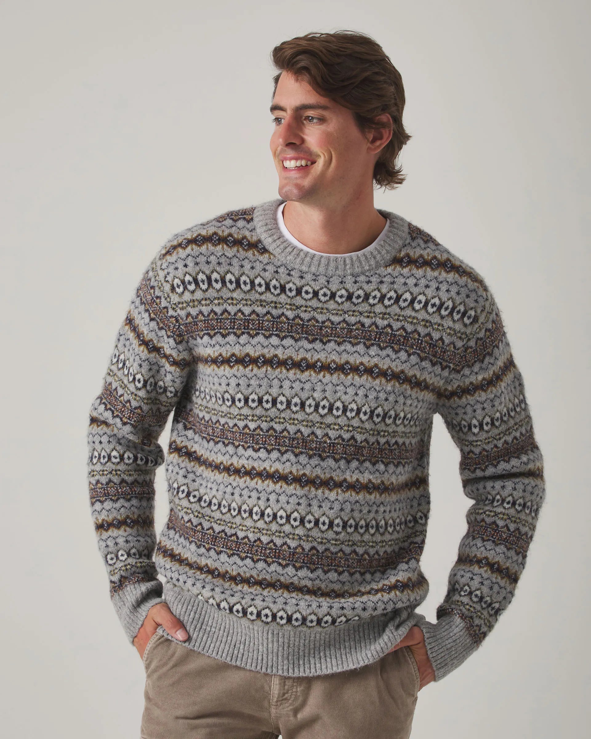 Jersey con estampado gris