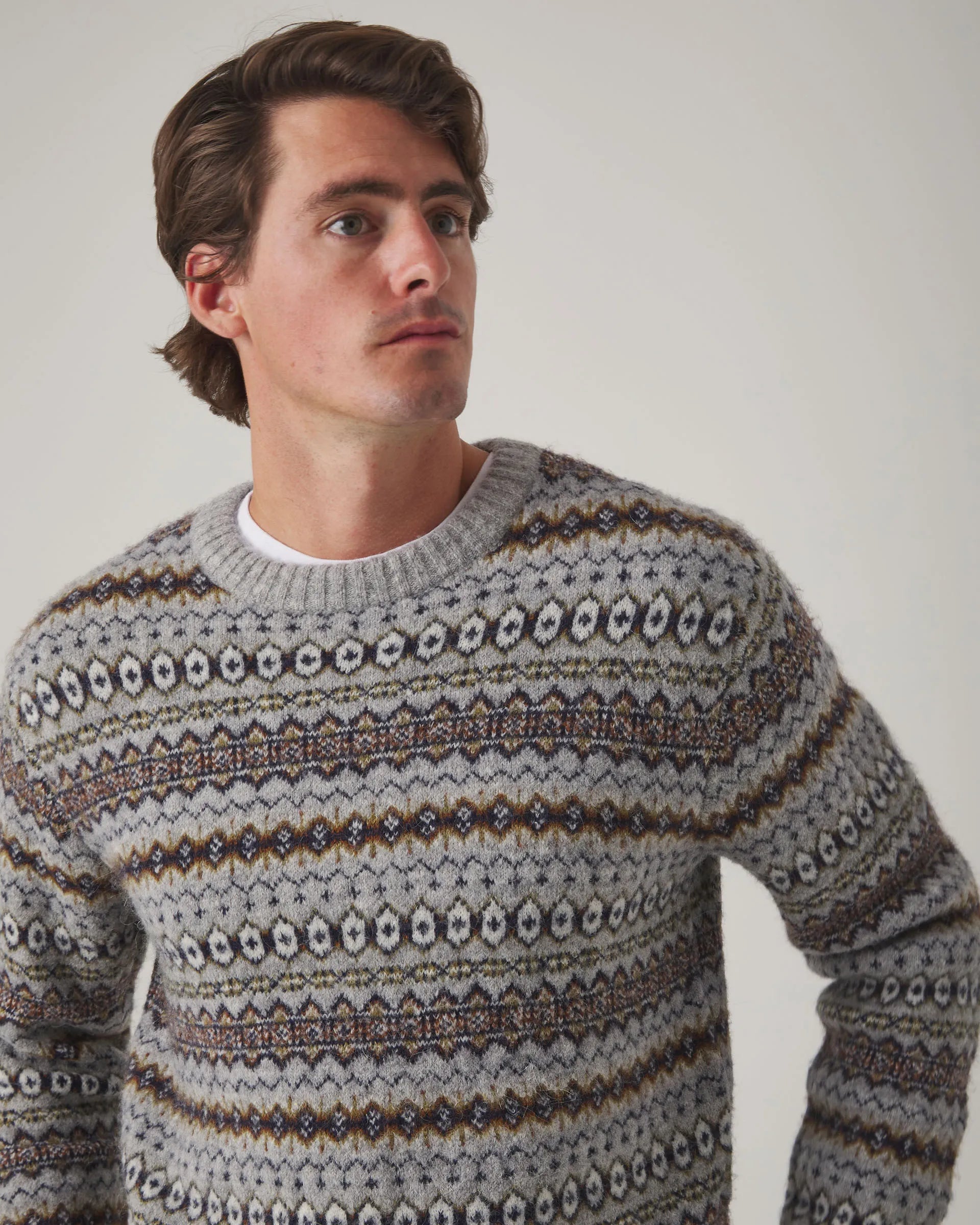 Jersey con estampado gris