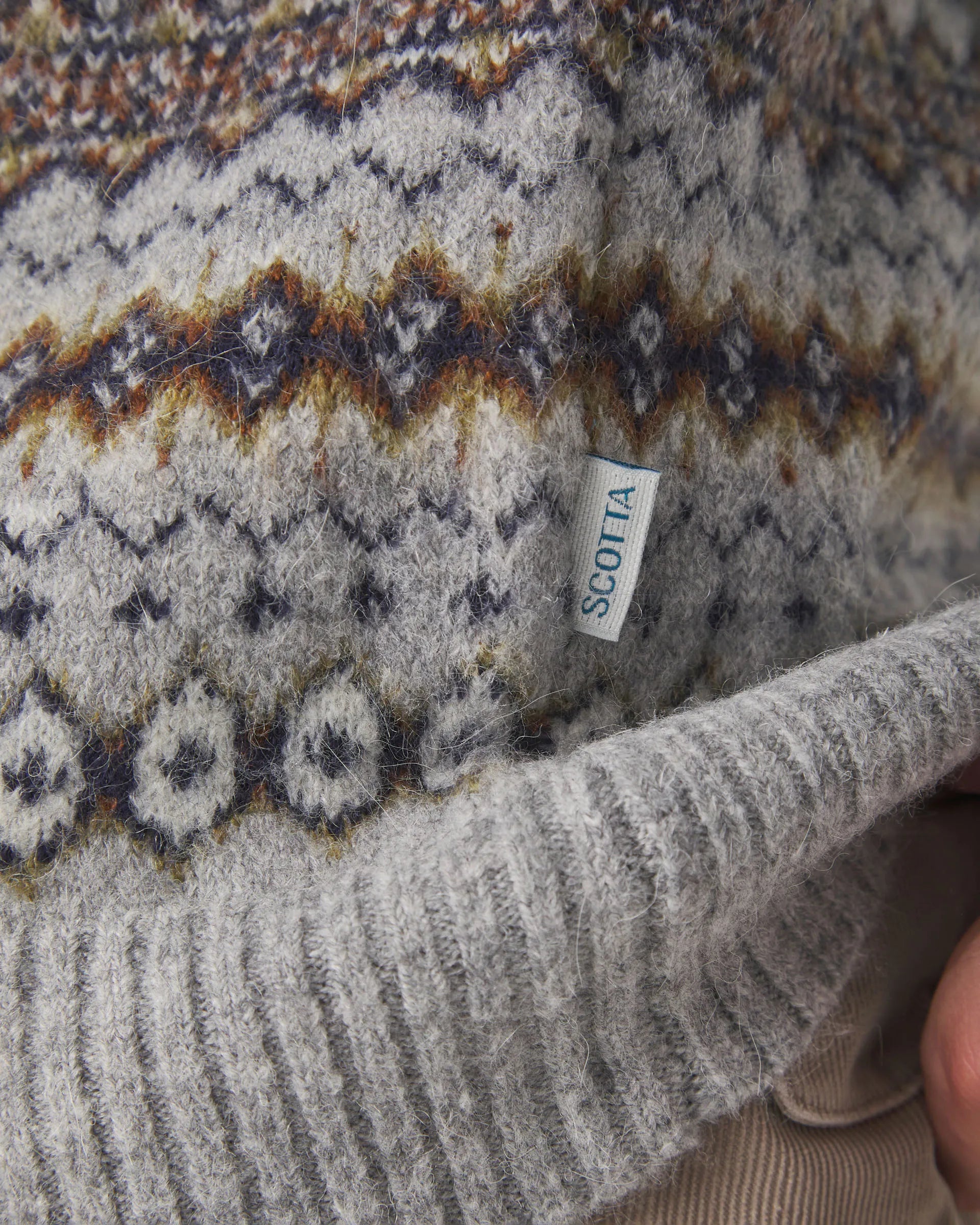 Jersey con estampado gris