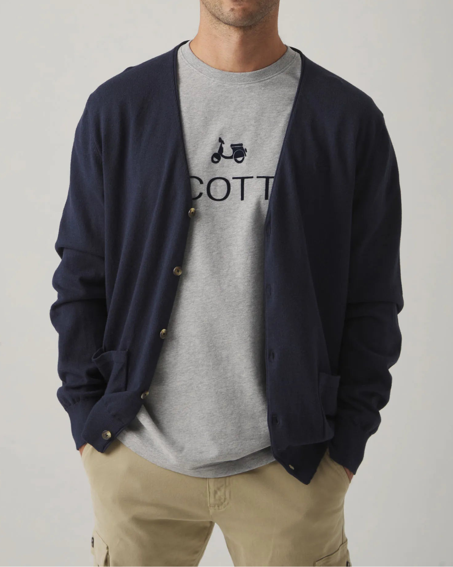 Cárdigan Classic Marino | SCOTTA