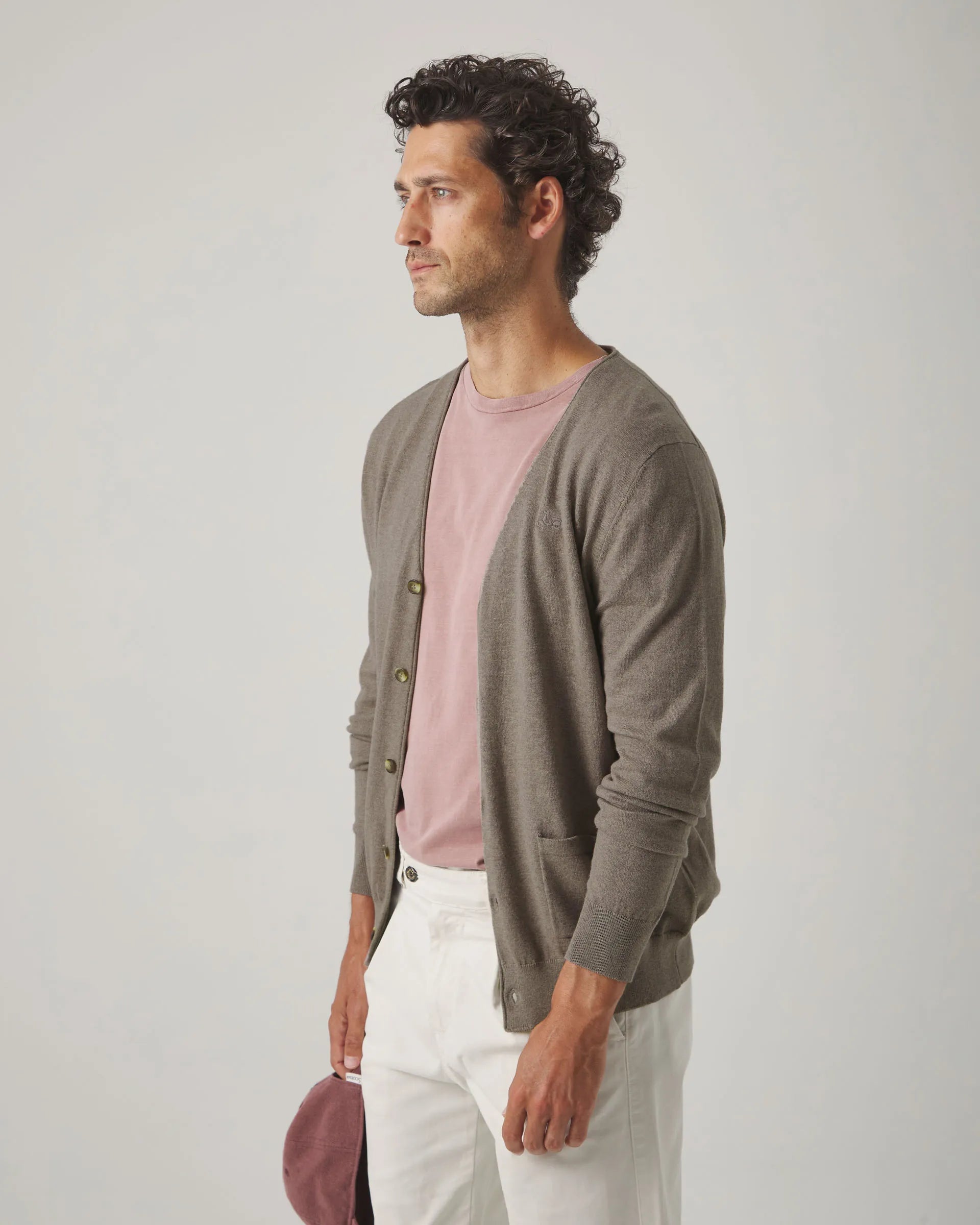 Cardigan Classic Topo