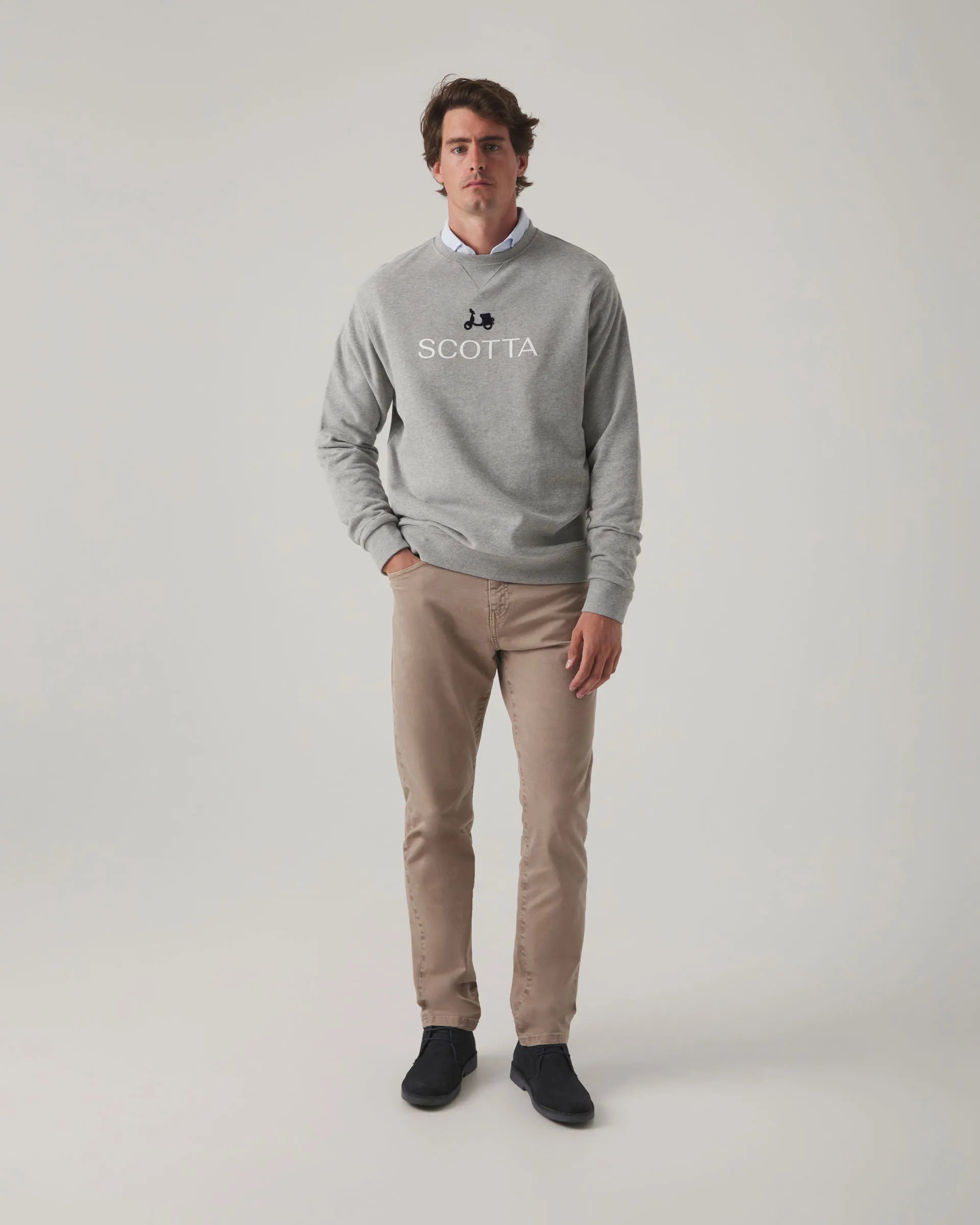 Sudadera Logo Gris