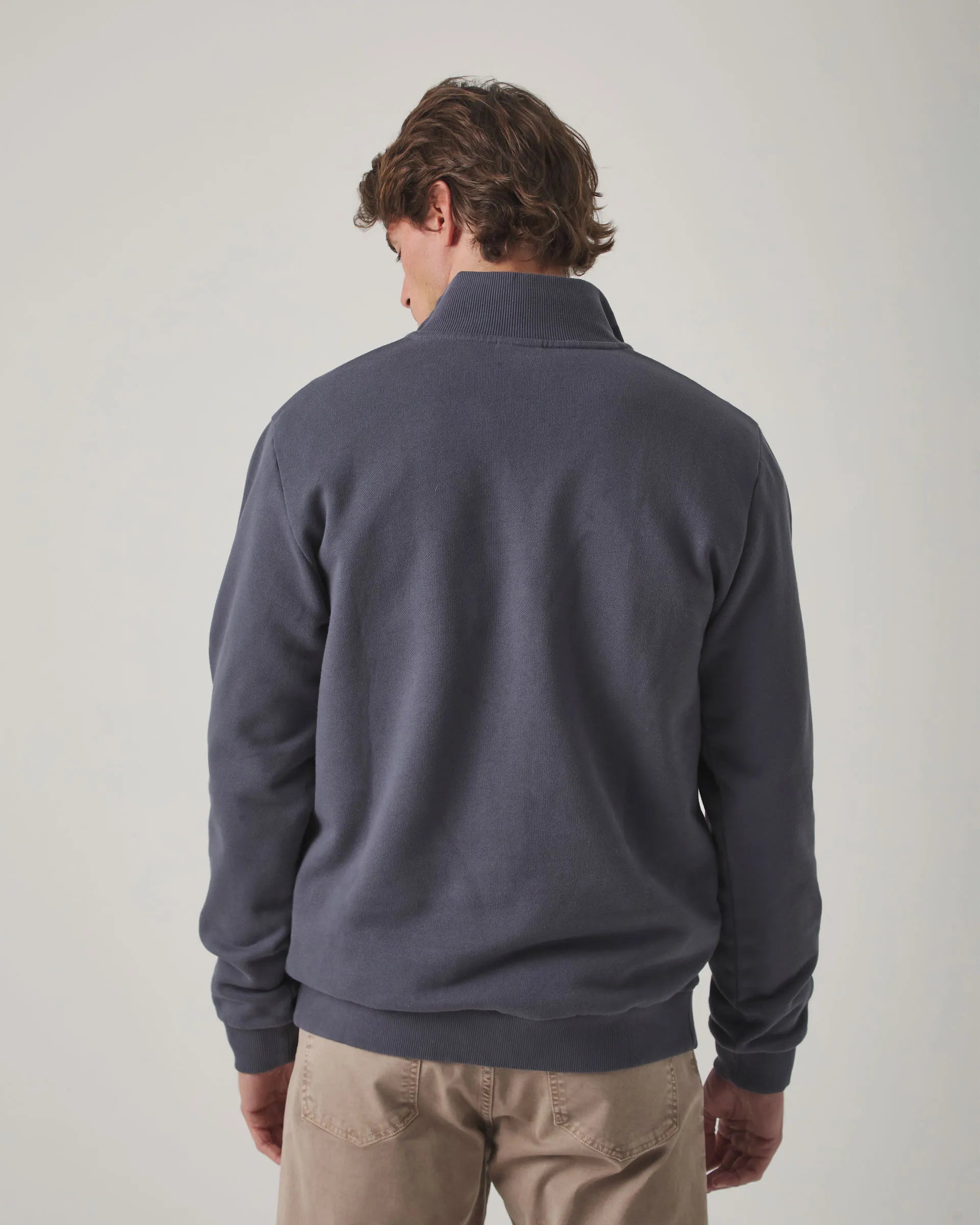 Sweatshirt Zip Cinza Escuro