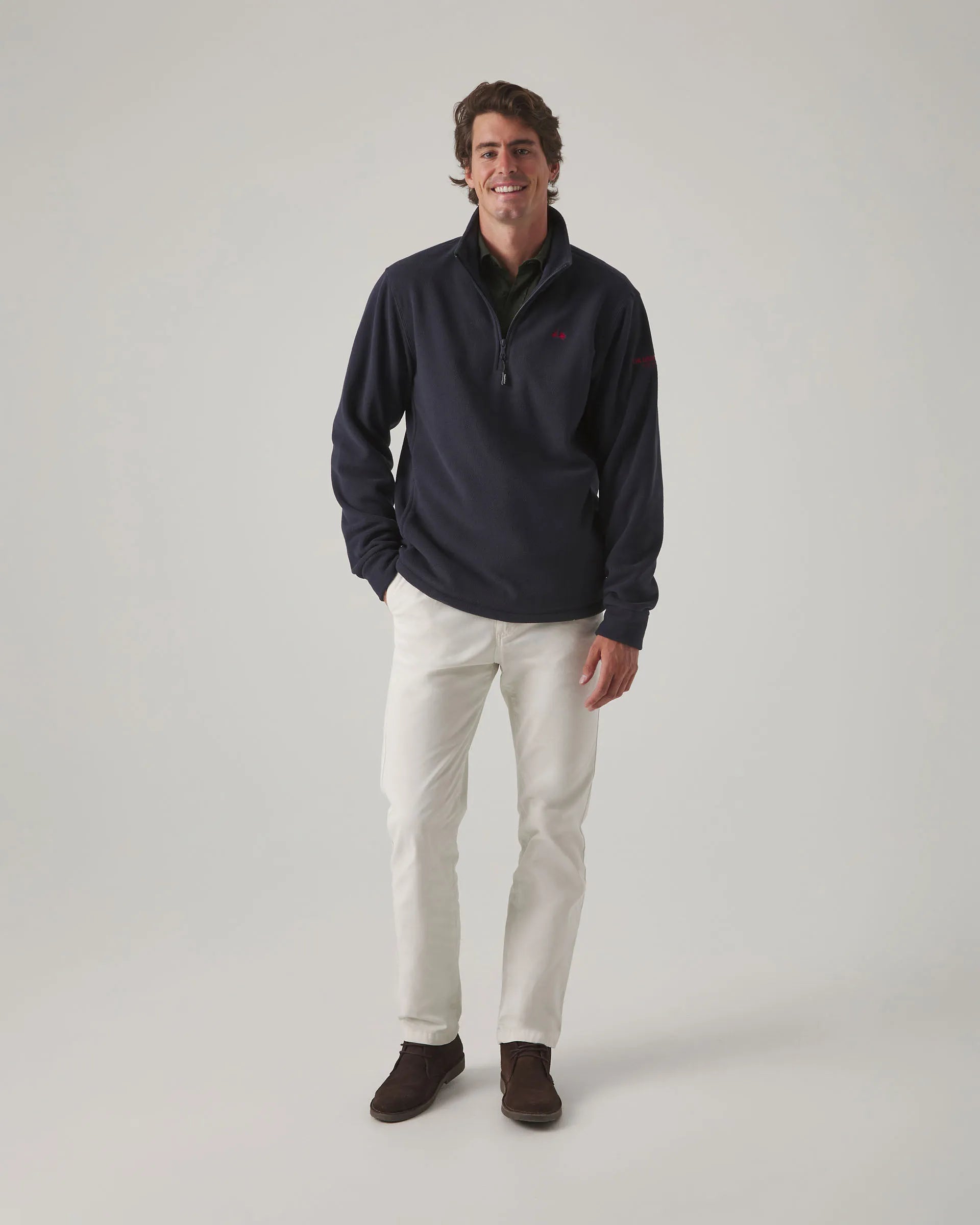 Forro polar en color marino