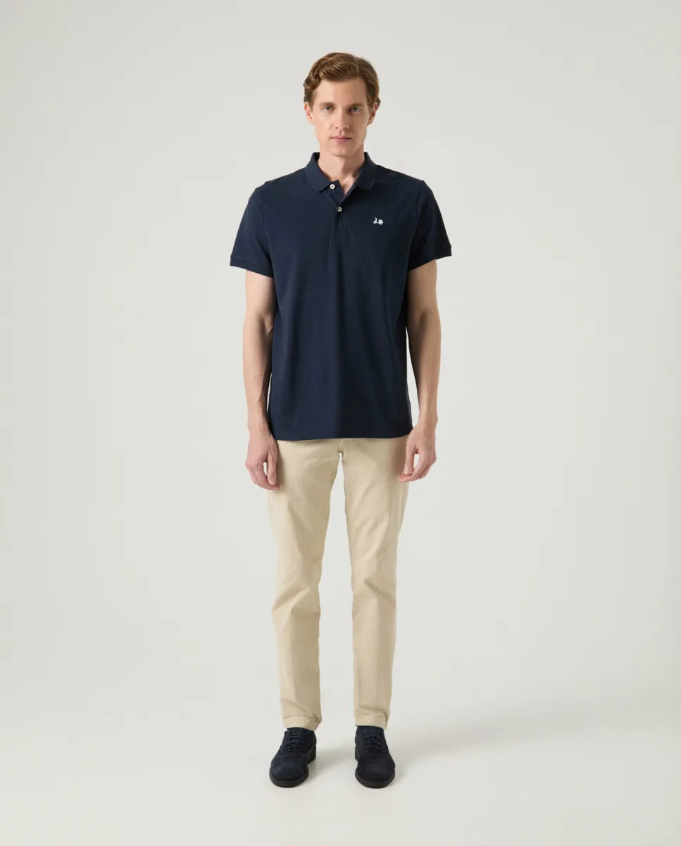 Polo classic azul marinho